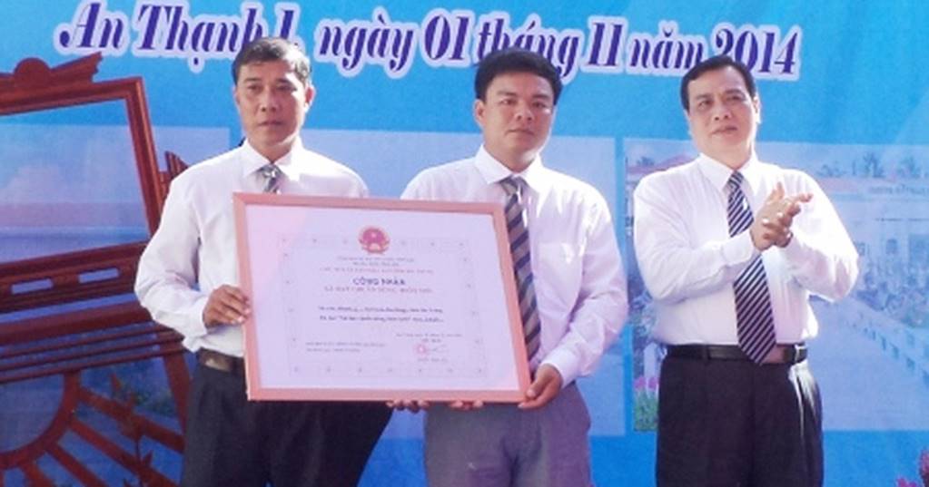 An Thạnh 1 được công nhận xã Nông thôn mới năm 2024