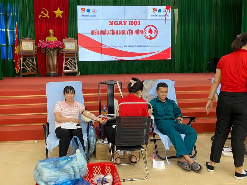 Xã An Thạnh 1 tham gia hiến máu tình nguyện đợt 1 năm 2024